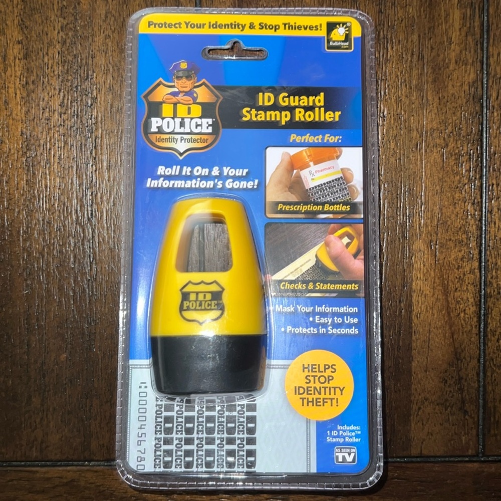ID Guard Stamp Roller Identity Protector Gadget